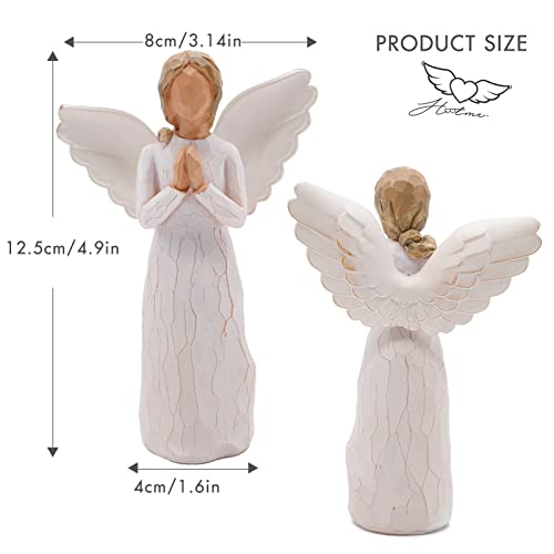 Guardian Angel Figurine, Graduation Memorial Gifts for Her, Best Friend Birthday Gifts for Women, Angel Gift to Express Friendship Sympathy Gratitude Bereavement, Hand-Painted Sculpted Figure