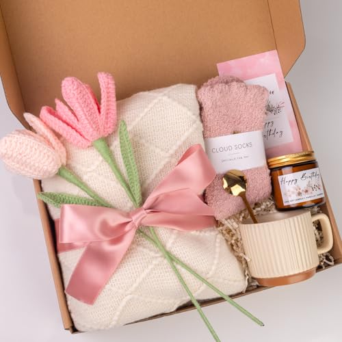 Mothers Day & Birthday Gifts for Women, Self Care Gifts Get Well Soon Gifts Package, Relaxing Care Package, Birthday Gift Basket for Women, Happy Birthday Gifts for Her, Mom, Sister, Best Friend, Wife, Girlfriend, Coworker, Birthday Gifts Ideas