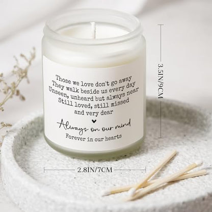 Shqiueos Sympathy Gifts for Loss of Loved One, Memorial Lavender Candle | Soy Wax 7oz, Bereavement, Thinking of You, Grief Gift, Funeral Comfort Condolence Remembrance Christmas Gift