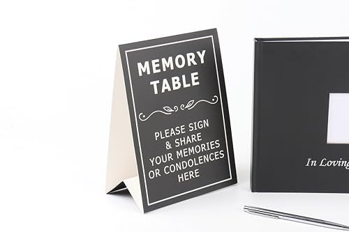 Funeral Guest Book Set- Guest Book for Memorial Service - Celebration of Life Guest Book - Funeral Guest Book for Memorial Service - Funeral Sign in Book for Guests - Memorial Service Guest Book