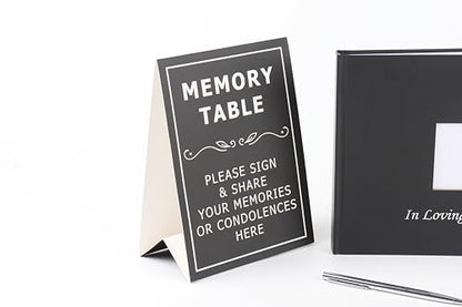 Funeral Guest Book Set- Guest Book for Memorial Service - Celebration of Life Guest Book - Funeral Guest Book for Memorial Service - Funeral Sign in Book for Guests - Memorial Service Guest Book