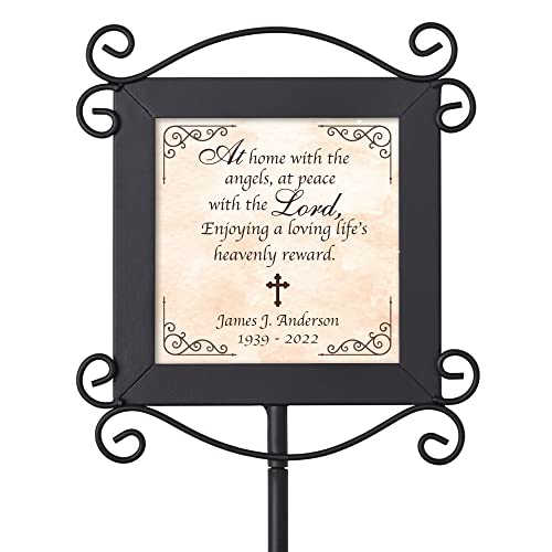 Let's Make Memories Personalized Garden Remembrance Stake - Sympathy - in Memoriam - color: At Home With the Angels