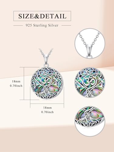 WINNICACA Urn Necklaces for Ashes 925 Sterling Silver Tree of Life Ash Necklace Cremation Jewelry Urn Pendants for Women Memorial Gifts for Birthday Christmas Funeral - style: 02-Urn