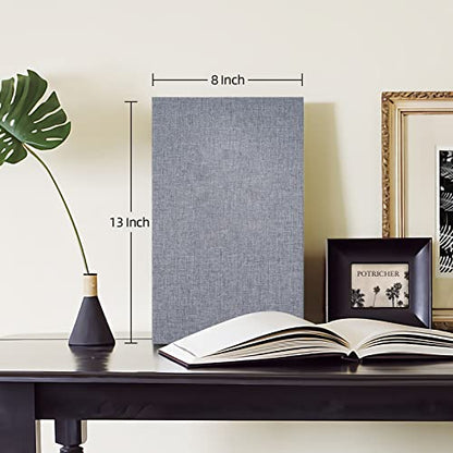 potricher Photo Album 4x6, 300 Pockets, Linen Cover, Gray | Small Capacity 4x6 Picture Albums with Horizontal Pockets, 4x6 Photo Book for Family, Wedding, Baby, Anniversary - color: Gray