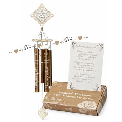 Memorial Wind Chime for Loss of Loved One, Sympathy Bereavement Gift, 43” | Loss of Loved One, Sympathy Gift for Loss of Mom Dad Husband Wife Pet, Engraved Bereavement, Outdoor Garden Porch