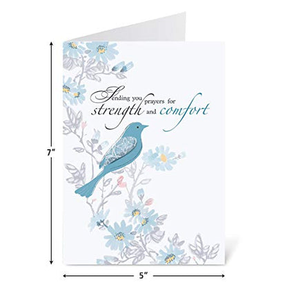Current Condonlences Greeting Cards | Sympathy Comfort Faith, 8 Count, 4 Designs, 5" x 7" Folded, Scripture Inside, Envelopes Included, Value Pack - color: Comfort Faith