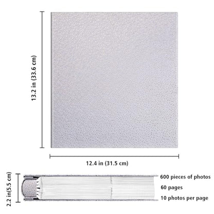 Fintie Photo Album 4x6 Photos - 600 Pockets Large Capacity Albums Book | Vegan Leather Cover, 4X6 Picture Keepsakes, Family/Wedding/Travel Memory Book, Baby/Kids/Boys/Girls Gift, White Gold - color: white gold