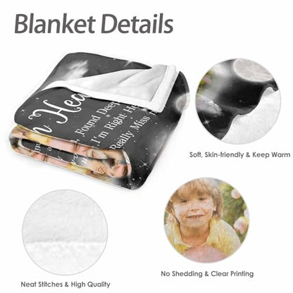 Custom Memorial Blanket with Picture Personalized Sympathy Remembrance Condolences Bereavement Gifts Sympathy Gifts for Loss of Loved One Mother Dad Grandma Grandpa Sister Daughter Friend - color: Design20