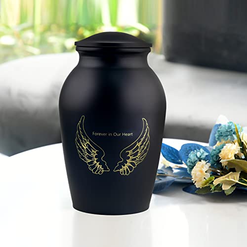 Urns for Human Ashes Adult Male,Professional Cremation Urn for Ashes Female - color: Black