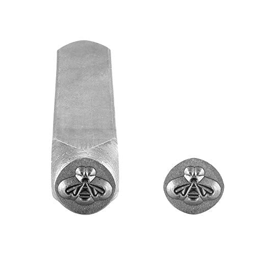 Yoption Bee Metal Punch Stamp Stamping Tool 6mm for Stamping/Punching Metal, Jewelry, Clay, Leather, Wood - size: Bee (6mm)