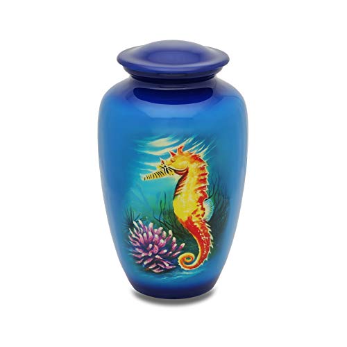 Seahorse Adult Cremation Urn