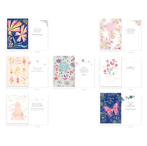 American Greetings 30-Count All Occasions Deluxe Greeting Card Bundle with Refillable Keepsake Storage Box, Envelopes, and Seals, Designed by Turnowsky - color: TURNOWSKY AO DLX 30 CARD BNDL