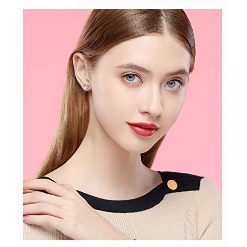 FLYOW 925 Sterling Silver Cute Paw Print Forever Love Heart Pendant Necklace/Bracelet/Stud Earrings Gift for Women, Box Chain 18" - style: Paw Stud
