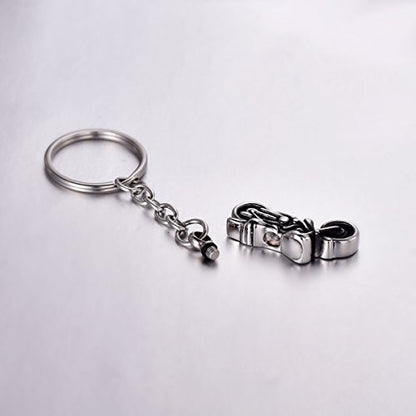 Motorcycle Cremation Jewelry Ashes Pendant Urn Necklace Memorial Keepsake - style: Keychain-motorcycle2