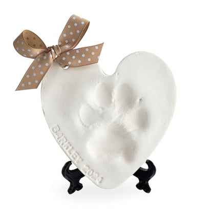Pet Paw Print Kit for Dogs, Dog Paw Print Kit for Cats, Dog Keepsake Gift | Makes (2) Ornaments, Pet-Safe Clay and Paints, Great Gifts for Dog Lovers (Cats too!), Inkless Pet Paw Print Impression Kit