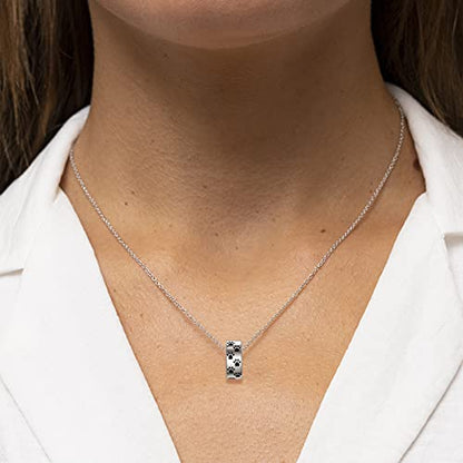 925 Sterling Silver Cremation Jewelry for Pet Ash Urn Necklace for Dog Cat | Memorial Ash Pendant Women Remembrance Keepsake Gift for Loss of Loved Furry Friend - style: paw print urn charm