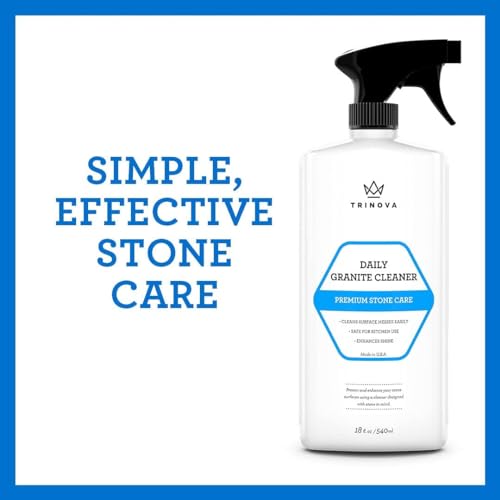 TriNova Granite Cleaner, 18 fl oz and 1 Gallon Refill Bundle | Stone cleaner bundle for granite, marble, quartz and sealed stone surfaces. - style: Refilll Bundle