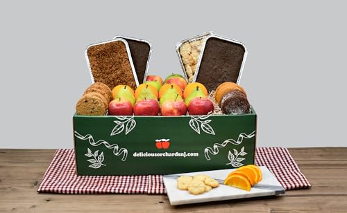 All Occassion Double Layer Fruit & Bakery Gift Box - (All Occassion Gift, Sympathy Basket, Bereavement Gift, Holiday, Thank You Gift, Corporate Gift) - Delicious Orchards