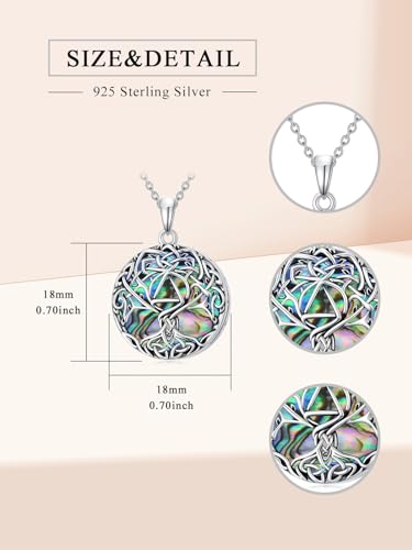 WINNICACA Urn Necklaces for Ashes 925 Sterling Silver Tree of Life Ash Necklace Cremation Jewelry Urn Pendants for Women Memorial Gifts for Birthday Christmas Funeral - style: 03-Urn