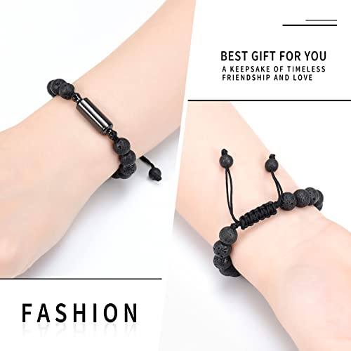 shajwo Cylinder Urn Bracelet for Ashes for Women Men - color: Black
