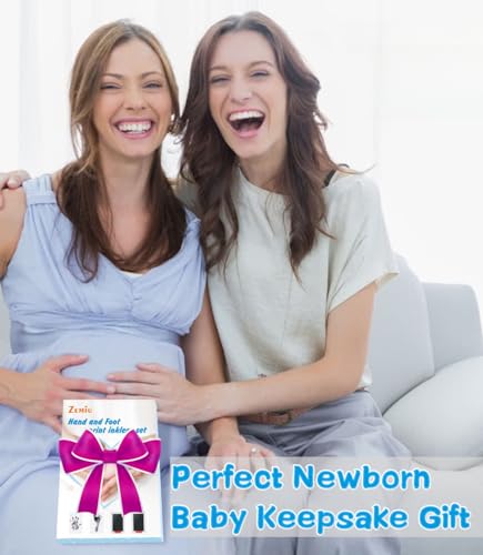 XL Size Baby Handprint Kit,Baby Footprint Kit,Newborn Gift,Keepsake - color: Pink
