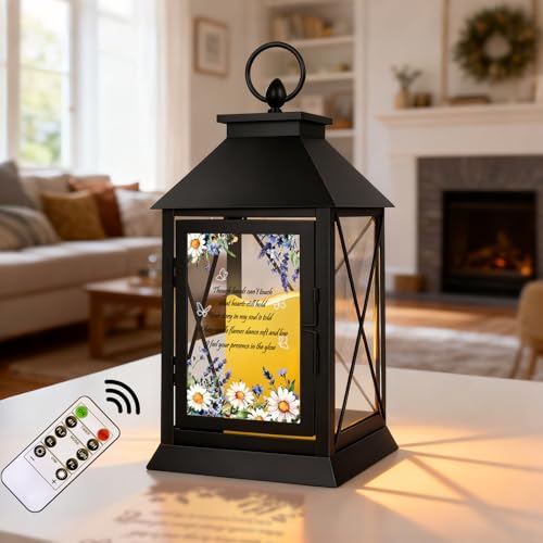 Memorial Candle Lantern with Flickering LED Candle and Remote Control Bereavement Sympathy Gifts in Memory of Who We Love Memorial Gifts for Loss of Loved One Remembrance Gift (Loved One) - color: Loved One