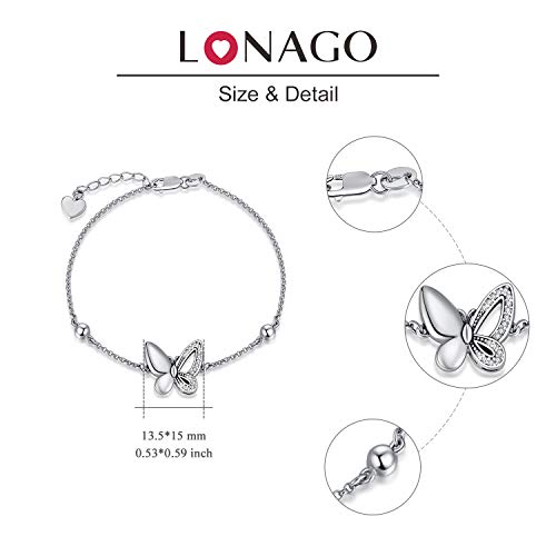 Butterfly/Sunflower/Red Cardinal/Hummingbird Cremation Jewelry 925 Sterling Silver Urn Bracelet Ashes Keepsake Hair Memorial Always in My Heart Locket for Women Mom - style: Butterfly