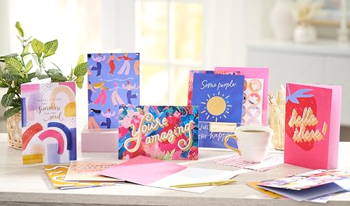American Greetings 15-Count Thinking of You Card Bundle with Envelopes and Seals for Friendship and Support - color: Friendship and Support