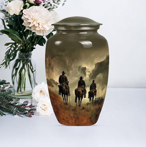 Cowboy Cremation Urns for Women - Double Companion Urn for Ashes - size: #1 (Large Size)