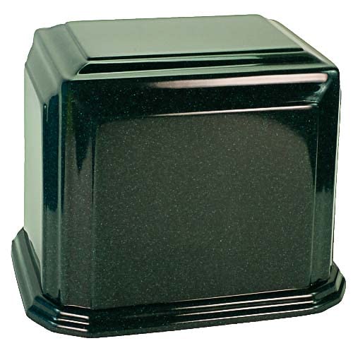 Arch Cultured Marble Urn for Two - Green, Extra Large Size Adult Urn, Companion Urn, Capacity for up to 490 lbs Ashes of a Man or Woman, Ground Burial, Home or Funeral Memorial Cremation Urn for Ashes - color: Green