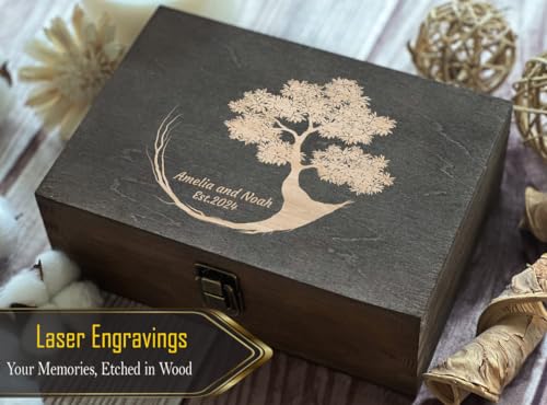 Eternal Tree of Life - Custom Engraved Memorial Gifts with Personalized Name Dedication, Unique Remembrance Present