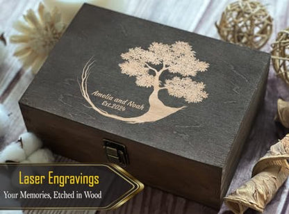 Eternal Tree of Life - Custom Engraved Memorial Gifts with Personalized Name Dedication, Unique Remembrance Present