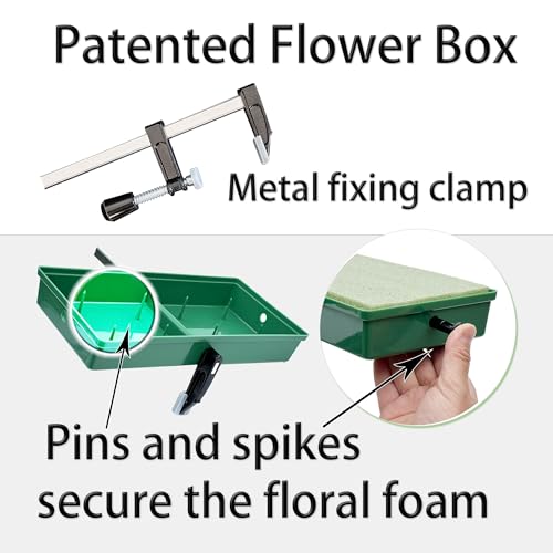 Cemetery Saddles for Grave Headstone, 1 Monument Saddle Holder 2 Dry Foam - color: Green