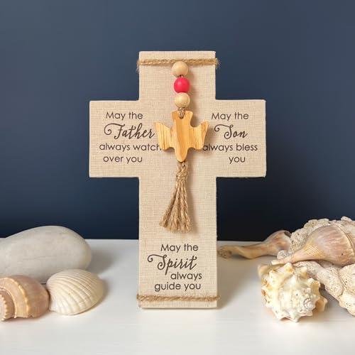 Abbey + CA Gift Confirmed in Christ Wall Cross, Confirmation Gift for Christian Boys and Girls, Easel Back, 7 1/4 Inches - color: Confirmation