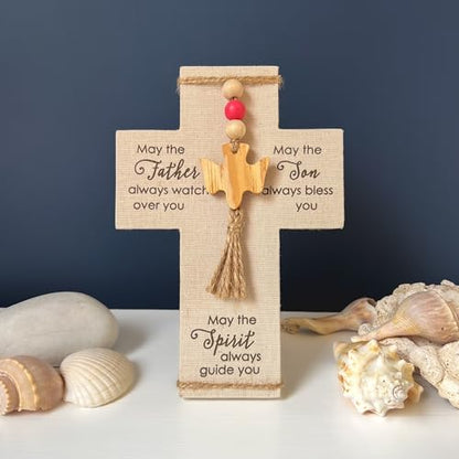 Abbey + CA Gift Confirmed in Christ Wall Cross, Confirmation Gift for Christian Boys and Girls, Easel Back, 7 1/4 Inches - color: Confirmation