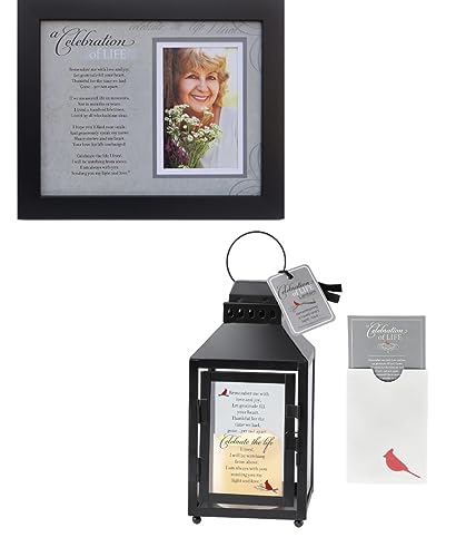 Celebration of Life Memorial Lantern & Photo Frame - Thoughtful Sympathy Gift/Bereavement Gift