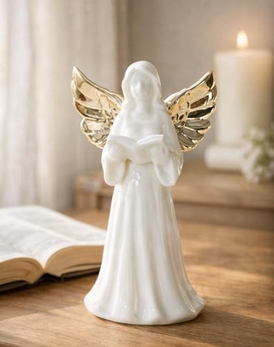 ADAVAS.Y&G Angel Night Light, Christian Angel Figurine with Warm LED Glow, Sympathy Gift for Women, Mom, Daughter, Faith Home Decor 7" H - color: Singing