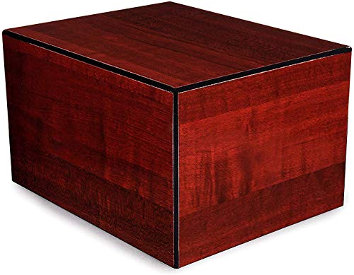 Unforgettable Urns - Society Collection -Adult Cremation Urn - Funeral Urn for Ashes-Wooden Urns for Human Ashes (up to 205 lbs/205 cu. in) - Cherry Urn - color: Cherry, size: Large Urn (210 cu. in)