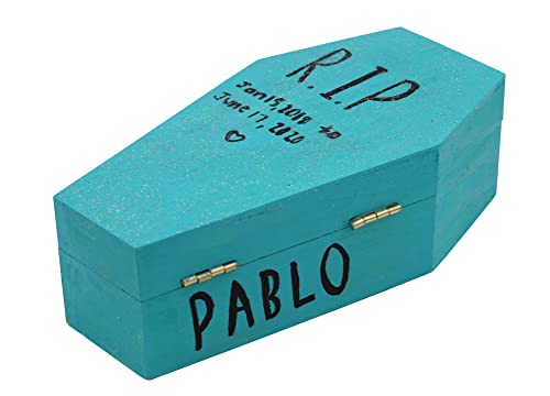 Creative Hobbies Small 6" Unfinished Wood Funeral Coffins - 6 x 3 x 1.75 Inch Size, Fillable for Halloween Parties, Goth and Decoration | 6 Pack - size: 6" - 6 Pack