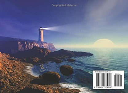 A Celebration of Life: Funeral Guest Book for Guest Sign-in - Lighthouse Themed Cover