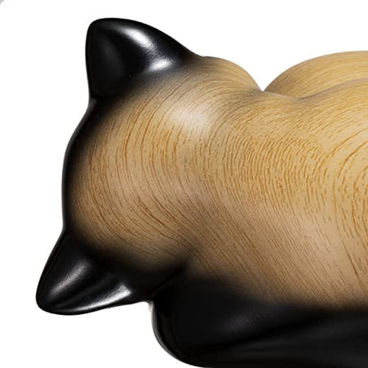 Small Animal Urn - Sleeping Resin Cat Urn for Ashes (Khaki) - color: Khaki