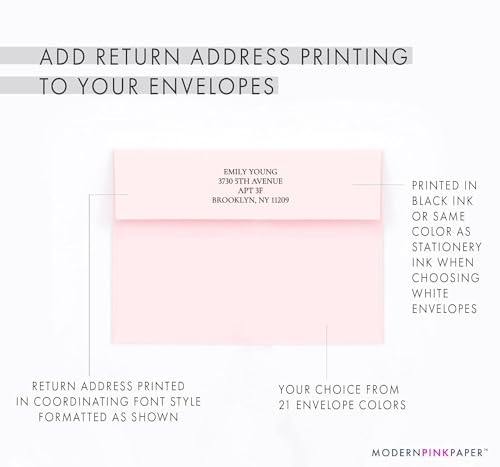 Modern Pink Paper Hummingbird Funeral Thank You Cards With Envelopes, FLAT Bereavement Sympathy Cards With Hummingbirds, Celebration of Life Thank You Notes, Your Choice of Quantity & Envelope Color - color: Hummingbird