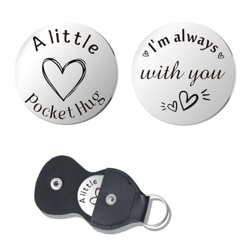 Pocket Hug Token for Women Men Him Birthday Inspirational Gifts for Daughter Friend Long Distance Gifts for Wife Mom - color: I'm Always With You