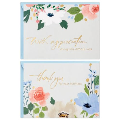 Hallmark Bulk Sympathy Thank You Cards, 50-Pack (With Appreciation)