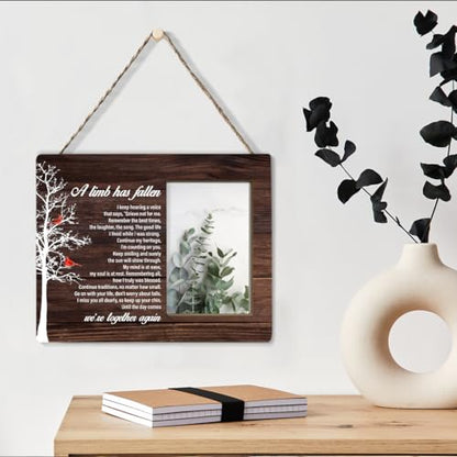 NGAEAK in Memory of Loved One Gifts Memorial Gifts a Limb Has Fallen Wood Picture Frame Sympathy Gifts Bereavement Gifts, Display Photo 4 x 6 Inch