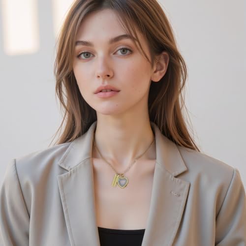 Glass Heart Cremation Urn Necklace for Ashes Stainless Steel Memorial Ash Pendant Keepsake Jewelry Cremation Jewelry for Women - color: Gold-Always In My Heart