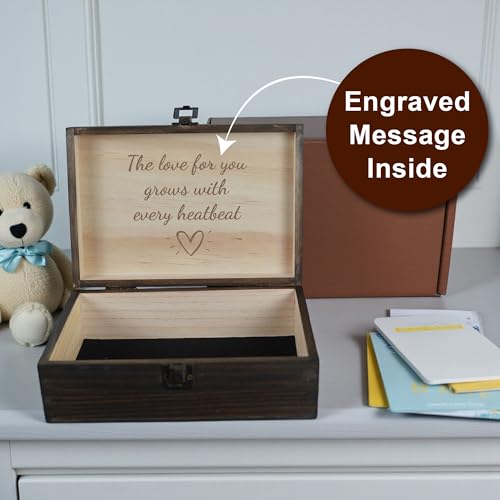 Welcome to the World Baby Memory Box, Engraved Newborn & Baby Shower Gift - size: Medium, style: Baby
