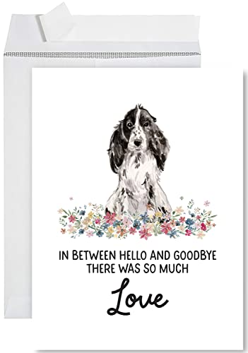 Andaz Press Jumbo Pet Sympathy Card with Envelope, Sorry For Your Loss Card, Cocker Spaniel, Loss Of Pets Dog Grief Bereavement Card with Big Blank Space to Send to Friends, Family, 8.5" x 11", 1-Pack - color: Cocker Spaniel
