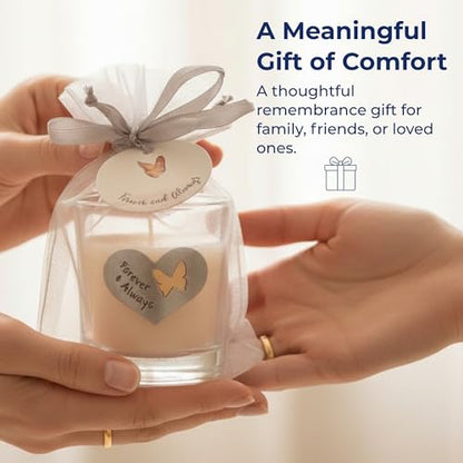 Whitney Howard Designs Thinking of You Memorial Candle - Sympathy Grief Gift for Loss of Mom, Father, Grandmother, Grandfather, Husband, Wife, Loved One - Funeral Bereavement Gift - color: Thinking of You