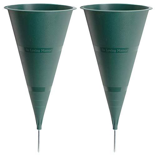 Novelty In Loving Memory Cemetery Vase, 2-Pack - size: Large Plastic